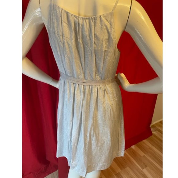 Ann Taylor Loft Blue Silk Blend Dress Size 4 - Picture 5 of 9